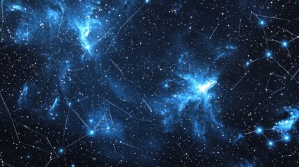 Cosmic Orion Constellation at Night