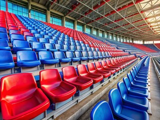 Empty Stadium Seats: Barcelona Football Club - Ready for the Match