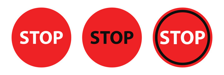 Stop symbol.