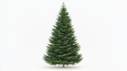 Fototapeta premium christmas tree isolated on white background