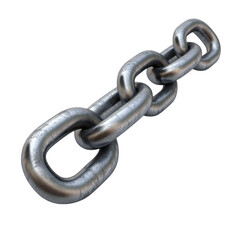 Obraz premium Strong Metal Chain Links Intertwined Secure Connection