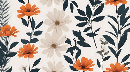 Close-up of the evolution of flower abstract smooth patterns in fashion and decoration.