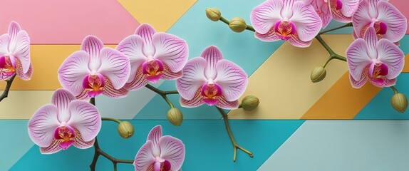 Pink, Rose, Orchid, Peach, Yellow, Beige, and White Abstract Background, Perfect for Soft, Elegant Designs and Banners