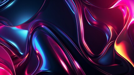 Fototapeta premium Abstract Liquid Metal Wallpaper