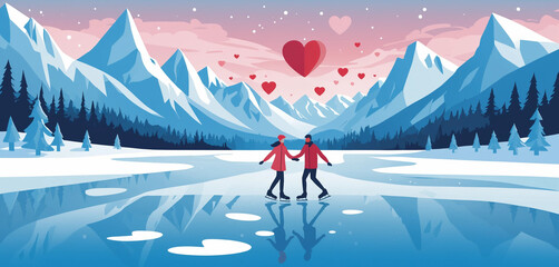 Fototapeta premium winter in the mountains