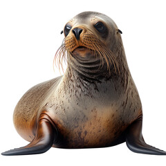 Fototapeta premium Majestic Sea Lion Portrait: A Stunning Close-Up of a California Sea Lion