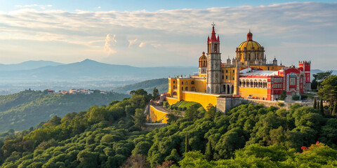 National Palace Featuring Majestic Architecture and Beautiful Surroundings