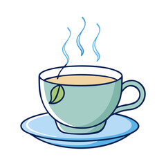 hot cup of tea or coffee vector icon, hot cup of tea or coffee vector illustration - simple illustration of hot cup of tea or coffee, perfect for logos hot cup of tea or coffee 