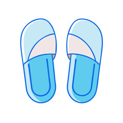 slippers vector icon, slippers vector illustration - simple illustration of slippers, perfect for logos slippers 