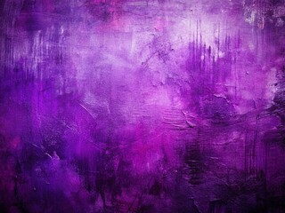 Obraz premium Grunge Purple Abstract Texture Background with Copy Space - Hand Painted Art