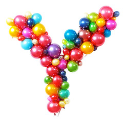 balloons air letter Y