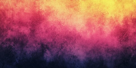 Fototapeta premium Bold pink and yellow grainy noise texture layered on black, suitable for modern and edgy graphic designs style book illustration