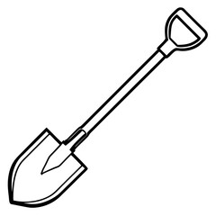 Elegant Shovel Vector Illustration