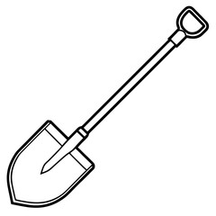 Elegant Shovel Vector Illustration