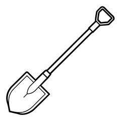 Elegant Shovel Vector Illustration