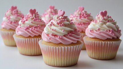 pink cupcake with pink frosting