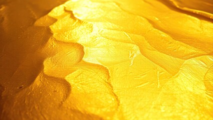 Naklejka premium Polished, shiny brushed gold texture that occupies the entire background, evoking a sense of luxury and opulence.