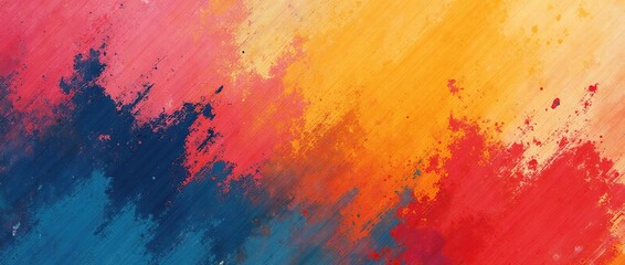 Fototapeta premium Texture abstract background, using bold bright brushstrokes with a contrasting color palette.