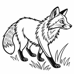  wolf ,kids coloring page , coloring page for kids, animal coloring page, KDP, Animal Coloring Page For Kids,  line art 