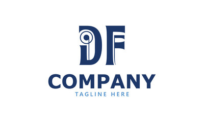 DF D df initial logo | initial based abstract modern minimal creative logo, vector template image. luxury logotype logo, real estate homie logo. typography logo. initials logo