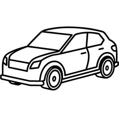 Fototapeta premium Elegant Vector Illustration of an Electric Vehicle