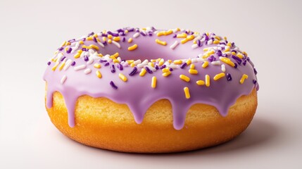 Classic King Cake with Colorful Icing Perfect for Mardi Gras Celebrations