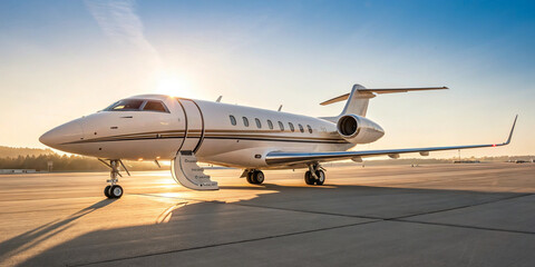 Obraz premium From a High Angle View on a Sunny Day, Capture the Sleek and Luxurious Design of Modern Architecture