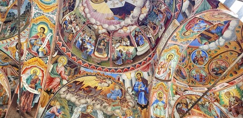 detail of colorful mosaic