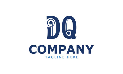 DQ D dq initial logo | initial based abstract modern minimal creative logo, vector template image. luxury logotype logo, real estate homie logo. typography logo. initials logo