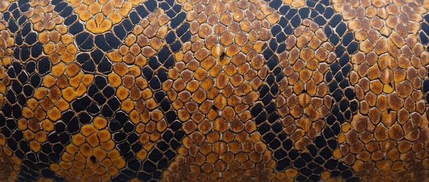 Close up seamless snake skin texture background.