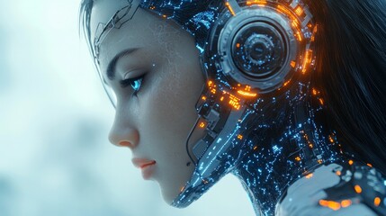 portrait of a woman in ai stlye