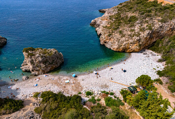 Foneas beach in Messenia, southern Peloponnese, Greece
