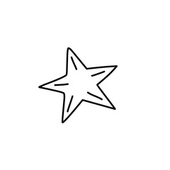 hand drawn starfish icon
