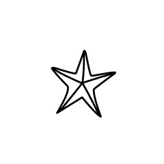 hand drawn starfish icon