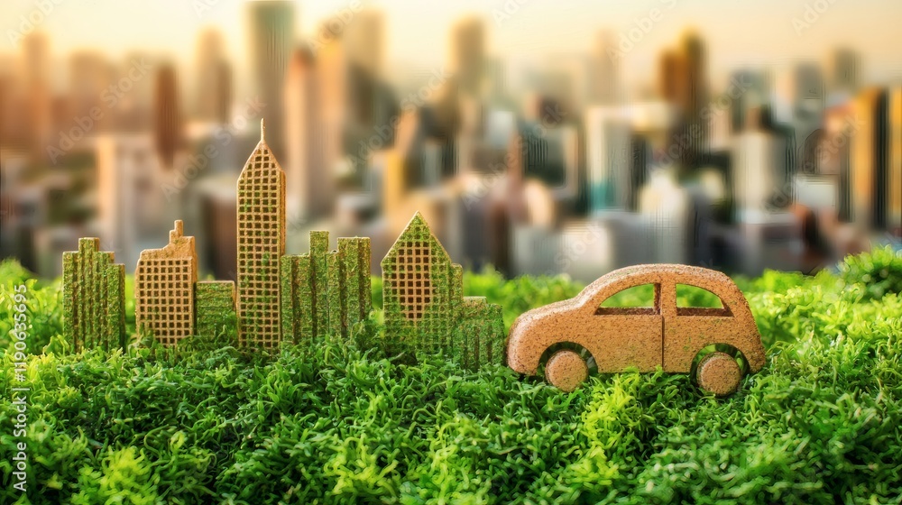 Poster sustainable automotive materials promoting modular components for easy recycling at end of life stoc