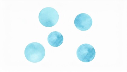 可愛い水玉模様（青、水色）