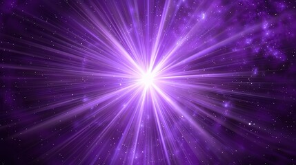 Naklejka premium _Starry_blue_purple_space_sky_purple_galactic_