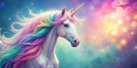 Fototapeta premium Magical Unicorn Believing in Miracles: Cute Pastel Shirt Design