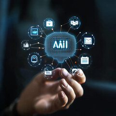 Cutting-Edge AI Technology Innovation Concept