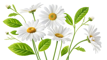 daisies isolated on white