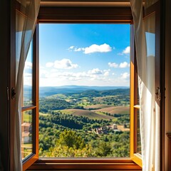 view through the window