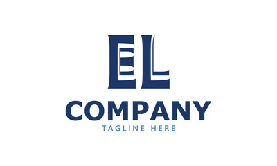 EL E el initial logo | initial based abstract modern minimal creative logo, vector template image. luxury logotype logo, real estate homie logo. typography logo. initials logo