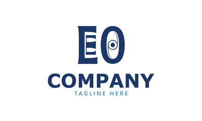Fototapeta premium EO E eo initial logo | initial based abstract modern minimal creative logo, vector template image. luxury logotype logo, real estate homie logo. typography logo. initials logo