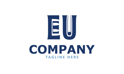EU E eu initial logo | initial based abstract modern minimal creative logo, vector template image. luxury logotype logo, real estate homie logo. typography logo. initials logo