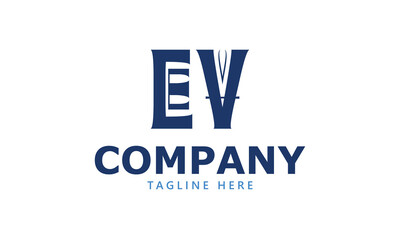 Fototapeta premium EV E ev initial logo | initial based abstract modern minimal creative logo, vector template image. luxury logotype logo, real estate homie logo. typography logo. initials logo