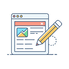 editing software vector icon, editing software vector illustration - simple illustration of editing software, perfect for logos editing software 