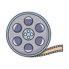 film reel vector icon, film reel vector illustration - simple illustration of film reel, perfect for logos film reel 