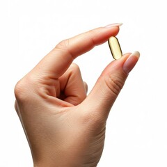 hand holding a capsule