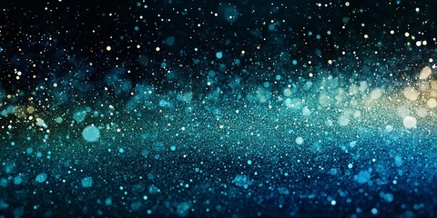 Fototapeta premium Abstract green and blue grainy texture blending on a black background, ideal for creative designs in a comic book style