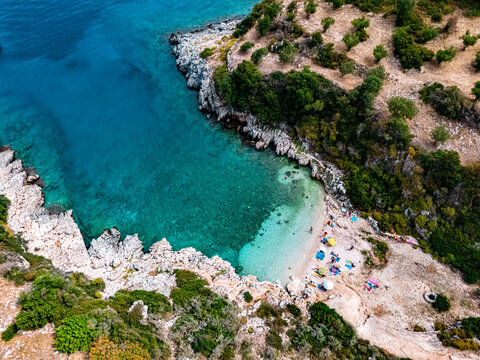 Climati beach, on the coast of Zakynthos, Greece